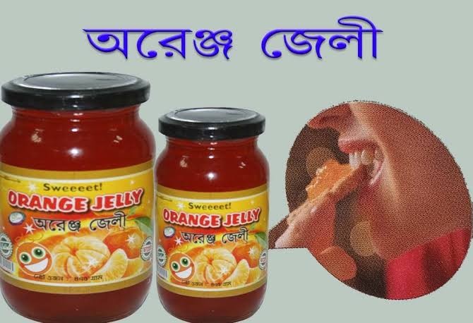 Modern orange jelly